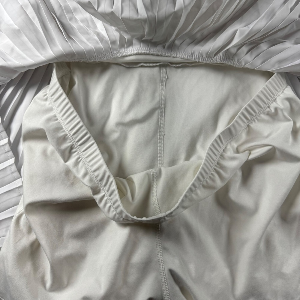 All in Motion White Pleated Athletic Dress with Built-in Shorts XL 214090966 - Picture 9 of 10